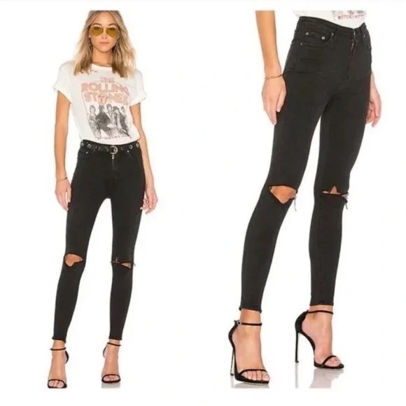 Lovers + Friends Denim High Rise Skinny Jeans - Picture 1 of 6
